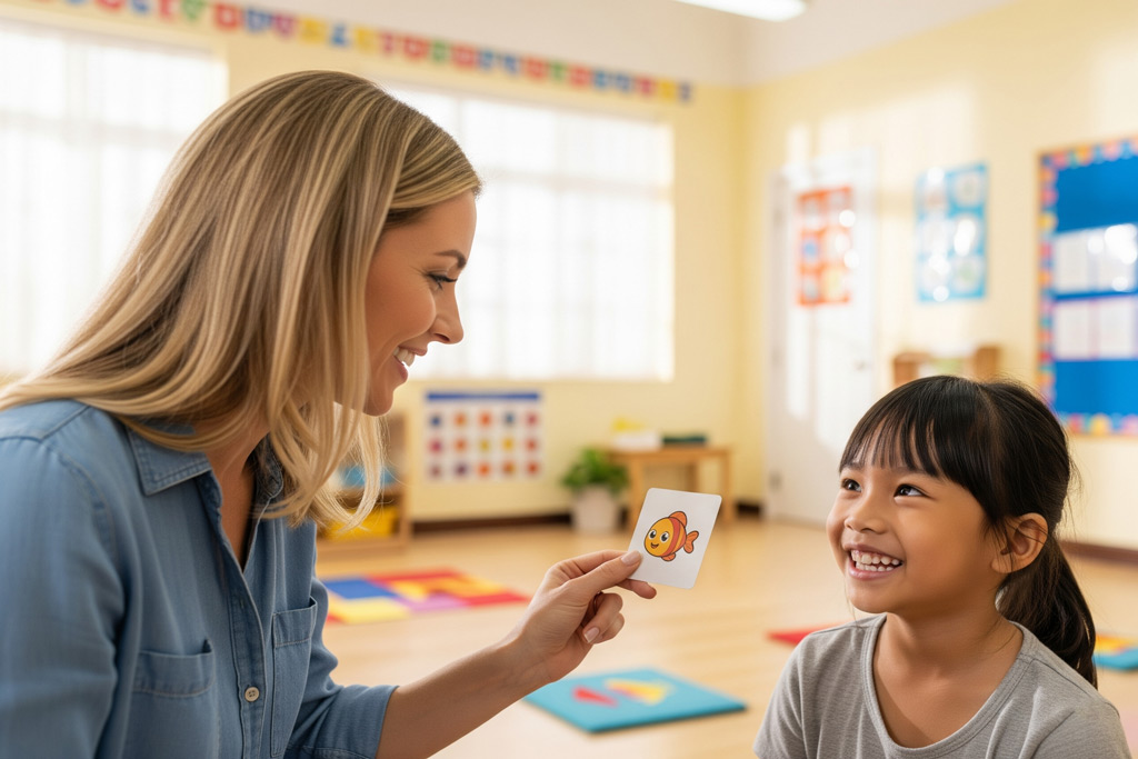 Trả lời câu hỏi về các thẻ hình nhỏ