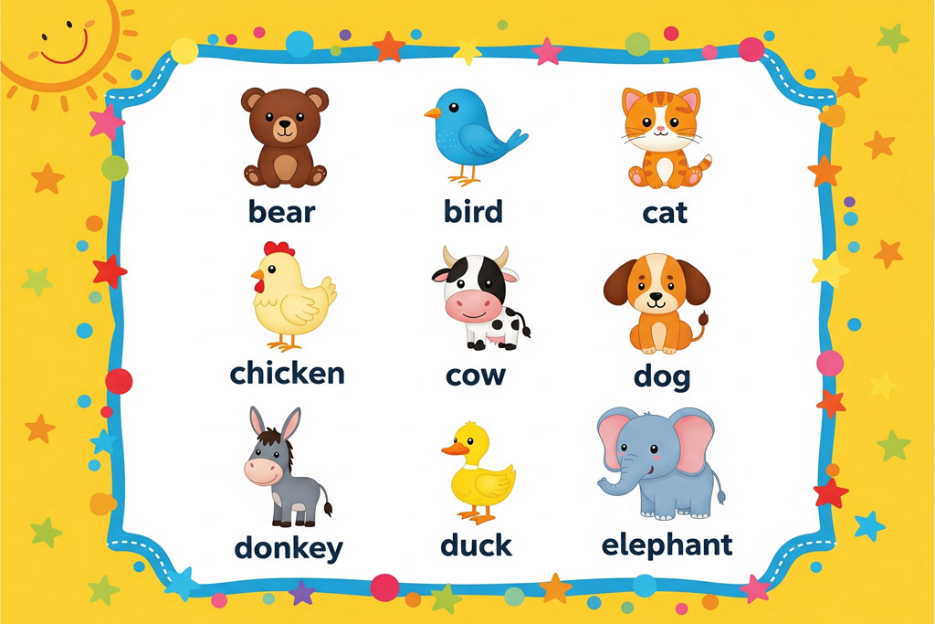Từ vựng luyện thi Starters chủ đề Animals Từ vựng luyện thi Starters chủ đề Animals