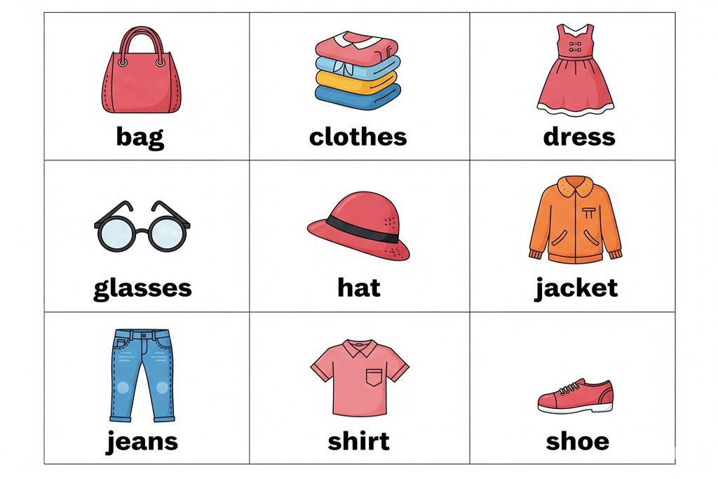Từ vựng luyện thi Starters chủ đề Clothes (Quần áo) Từ vựng luyện thi Starters chủ đề Clothes (Quần áo)