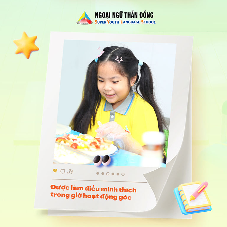 Bé được làm điều mình thích tại lớp bán trú hè