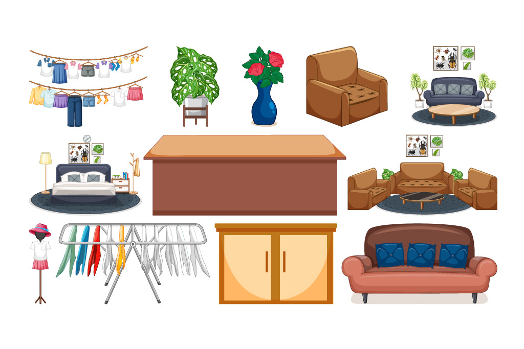 Từ vựng LLC88.com đặc quyền hội viên vip cho bé chủ đề đồ vật trong nhà