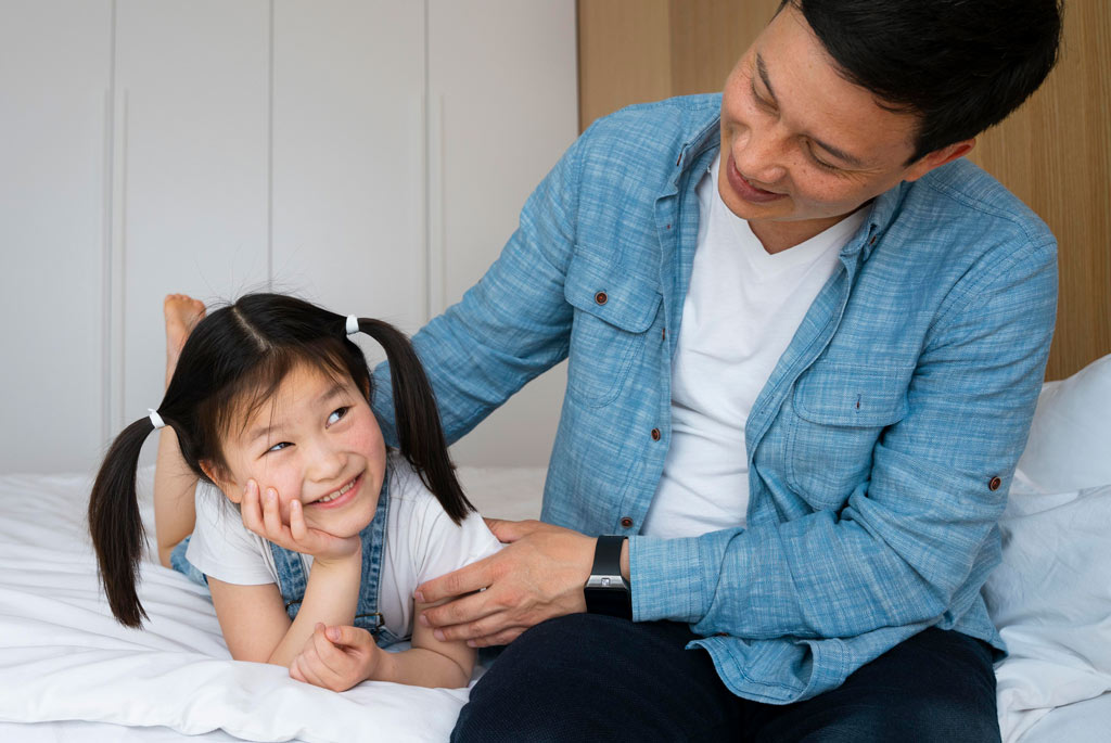 Các đoạn hội thoại mẫu cho bé thực hành tại nhà